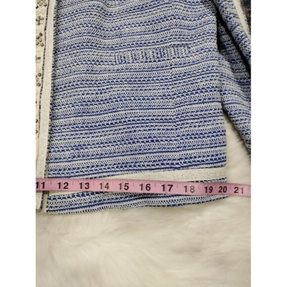 Vilagallo Tweed NWT Crop Embelished Luxury Artsey Preppy Twee Jacket 44/10 - Picture 16 of 16